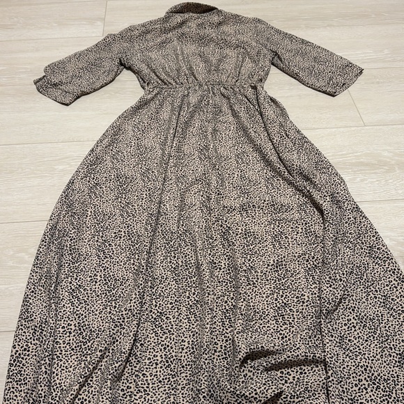 MELLODAY Leopard Print Dress - Black and Tan - Picture 8 of 8